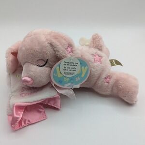 First Main Snooze Suzee‎ Pink Plush Musical Dog Musical Baby Toy